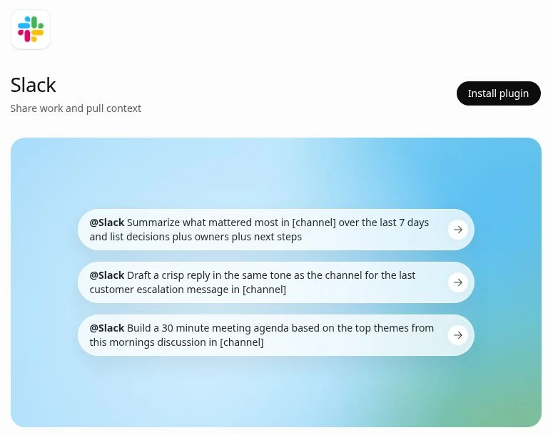 Slack ChatGPT Plugin