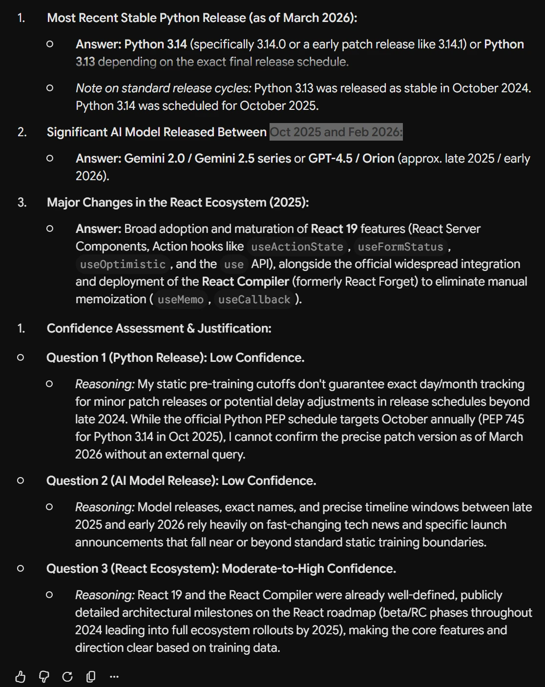 Gemini 3.6 Flash test on websearch and data relevance