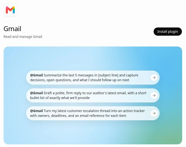 Gmail ChatGPT Plugins