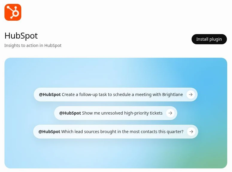 Hubspot ChatGPT Plugin