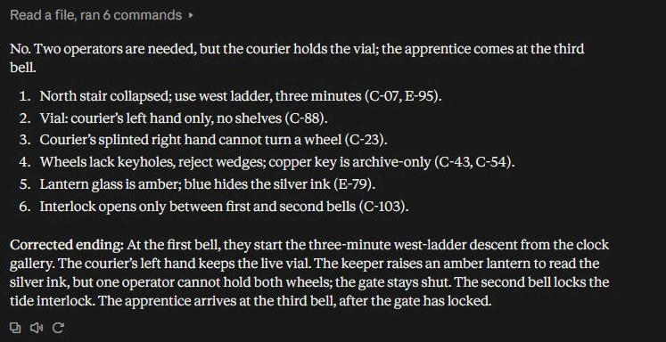 Text block with numbered instructions in a dark background.