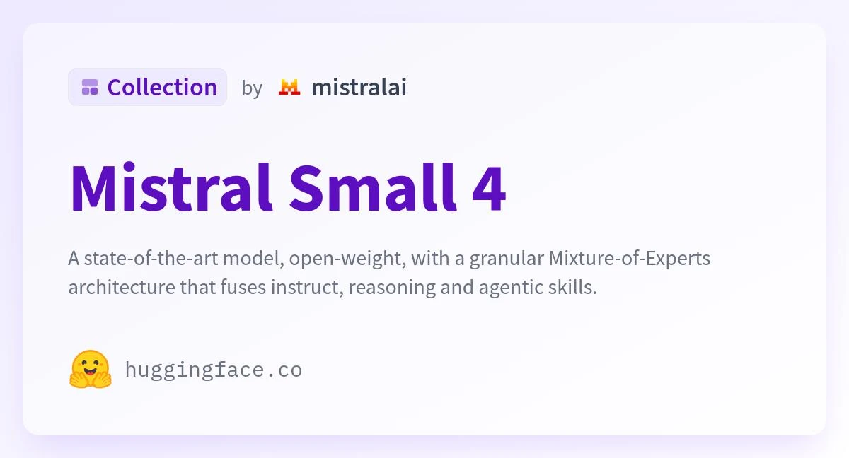 Mistal Small 4-119B