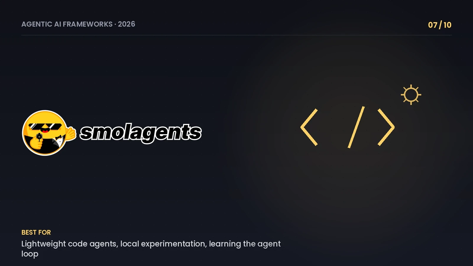 smolagents Framework