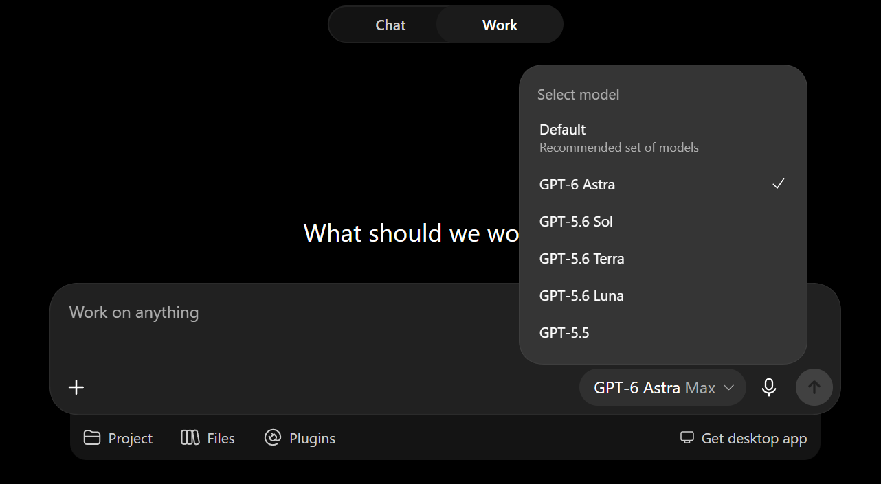 ChatGPT Model Selector