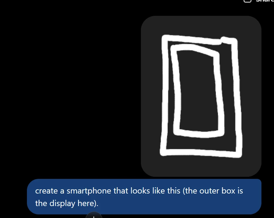 GPT Image 2.5 sketching a smartphone