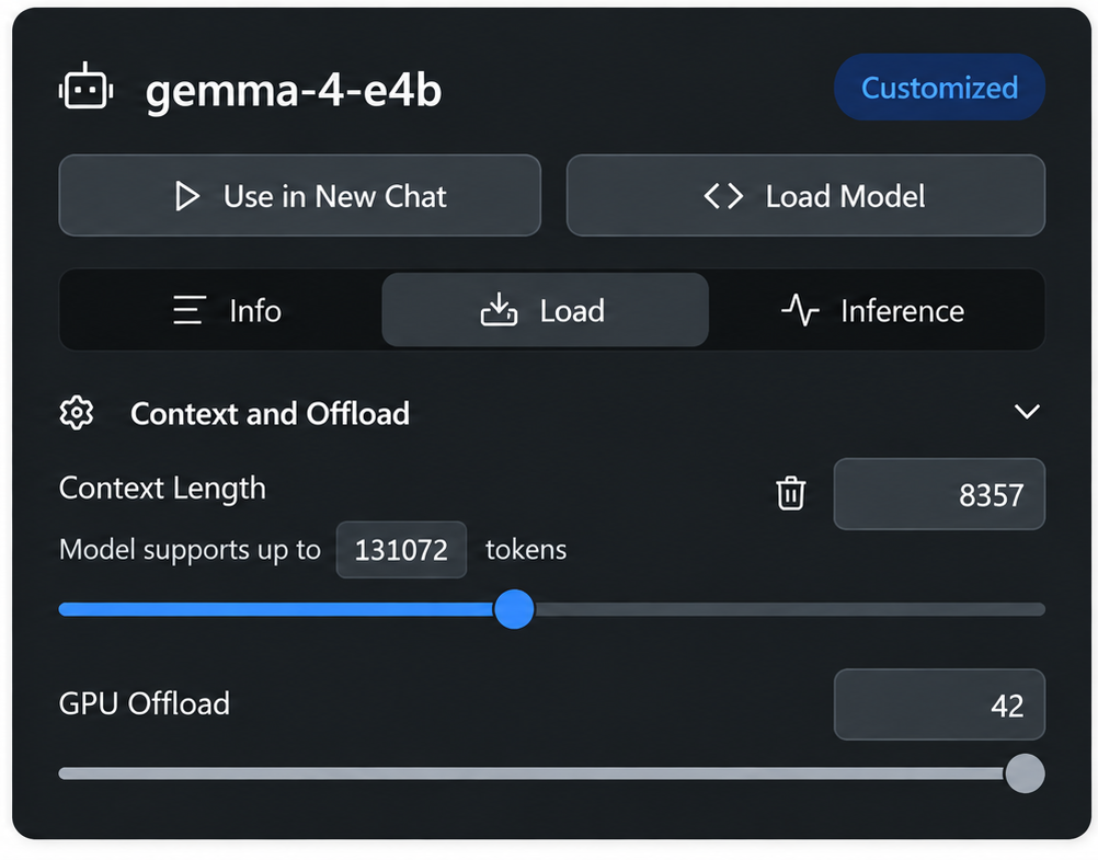 customizing on LM Studio